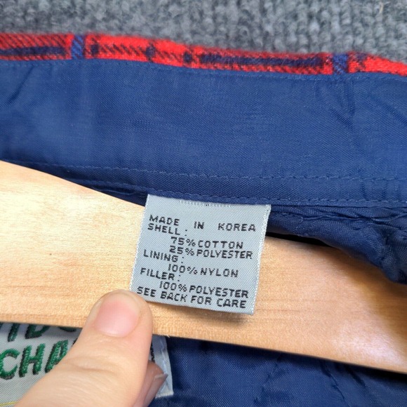 Outdoor Exchange Men's Flannel Shirt Jacket Shacket Multi Large Plaid Vintage - Picture 13 of 16